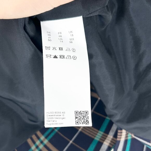 Hugo Boss Jilesa Plaid Blazer Jacket - Picture 6 of 7